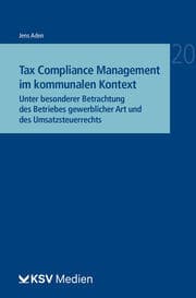 Cover von Tax Compliance Management im kommunalen Kontext