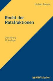 Cover von Recht der Ratsfraktionen