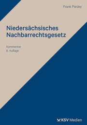 Cover von Niedersächsisches Nachbarrechtsgesetz