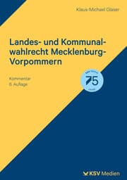 Cover von Landes- und Kommunalwahlrecht Mecklenburg-Vorpommern