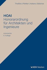 Cover von HOAI - Honorarordnung für Architekten und Ingenieure