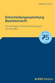 Cover von Entscheidungssammlung Beamtenrecht