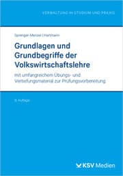 Cover von Grundlagen und Grundbegriffe der Volkswirtschaftslehre