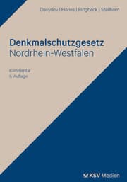 Cover von Denkmalschutzgesetz Nordrhein-Westfalen