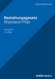 Cover von Bestattungsgesetz Rheinland-Pfalz