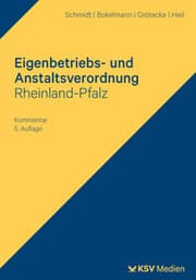 Cover von Eigenbetriebs- und Anstaltsverordnung Rheinland-Pfalz