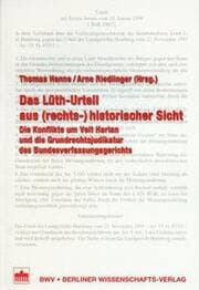 Cover von Das Lüth-Urteil aus (rechts-)historischer Sicht