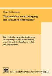 Cover von Wetterzeichen vom Untergang der deutschen Rechtskultur