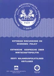 Cover von Estnische Gespräche über Wirtschaftspolitik 1/2016