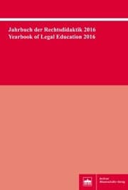 Cover von Jahrbuch der Rechtsdidaktik 2016. Yearbook of Legal Education 2016