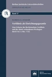 Cover von Verlöbnis als Einrichtungsgarantie