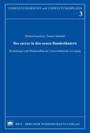 Cover von Res sacrae in den neuen Bundesländern