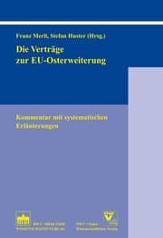 Cover von Die Verträge zur EU-Osterweiterung