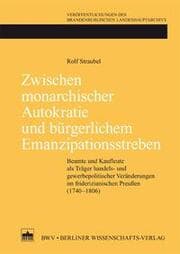 Cover von Zwischen monarchischer Autokratie und bürgerlichem Emanzipationsstreben