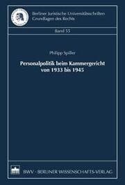 Cover von Personalpolitik beim Kammergericht von 1933 bis 1945