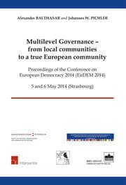Cover von Multilevel Governance - from local communities to a true European community