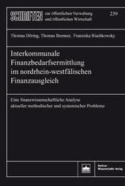 Cover von Interkommunale Finanzbedarfsermittlung im nordrhein-westfälischen Finanzausgleich