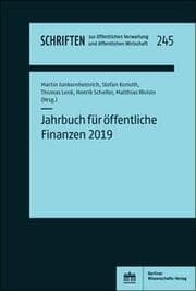 Cover von Jahrbuch für öffentliche Finanzen (2019)