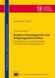 Cover von Bundesverfassungsgericht und Religionsgemeinschaften