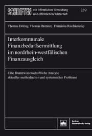 Cover von Interkommunale Finanzbedarfsermittlung im nordrhein-westfälischen Finanzausgleich