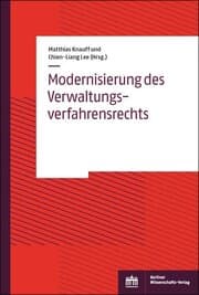 Cover von Modernisierung des Verwaltungsverfahrensrechts