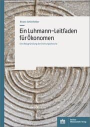 Cover von Ein Luhmann-Leitfaden für Ökonomen