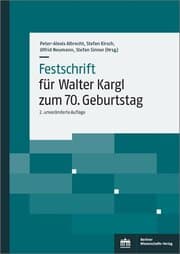 Cover von Festschrift für Walter Kargl zum 70. Geburtstag