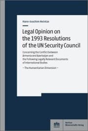 Cover von Legal Opinion on the 1993 Resolutions of the UN Security Council