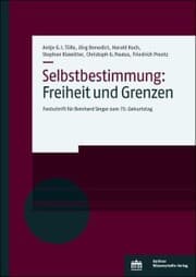 Cover von Selbstbestimmung: Freiheit und Grenzen