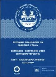 Cover von Estnische Gespräche über Wirtschaftspolitik 3-4/2019