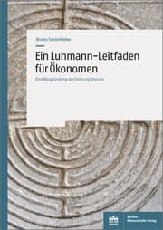Cover von Ein Luhmann-Leitfaden für Ökonomen
