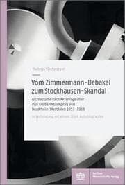 Cover von Vom Zimmermann-Debakel zum Stockhausen-Skandal