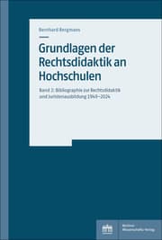 Cover von Grundlagen der Rechtsdidaktik an Hochschulen 2