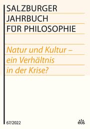Cover von Salzburger Jahrbuch für Philosophie 67 / 2022