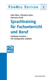 Cover von Sprachtraining für Fachunterricht und Beruf
