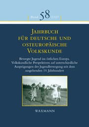 Cover von Jahrbuch für deutsche und osteuropäische Volkskunde