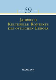 Cover von Jahrbuch Kulturelle Kontexte des östlichen Europa