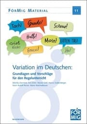 Cover von Variation im Deutschen: Grundlagen und Vorschläge für den Regelunterricht