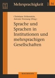 Cover von Sprache und Sprachen in Institutionen und mehrsprachigen Gesellschaften