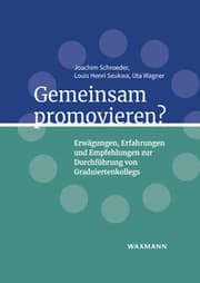 Cover von Gemeinsam promovieren?