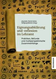 Cover von Eignungsabklärung und -reflexion im Lehramt