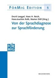 Cover von Von der Sprachdiagnose zur Sprachförderung