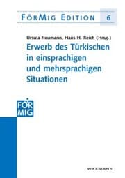 Cover von Erwerb des Türkischen in einsprachigen und mehrsprachigen Situationen