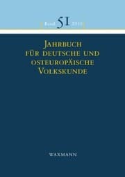 Cover von Jahrbuch für deutsche und osteuropäische Volkskunde