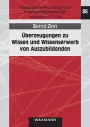 Cover von Überzeugungen zu Wissen und Wissenserwerb von Auszubildenden