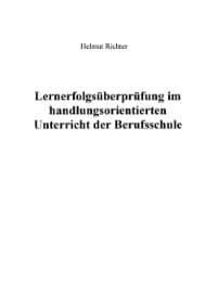 Cover von Lernerfolgsüberprüfung im handlungsorientierten Unterricht der Berufsschule