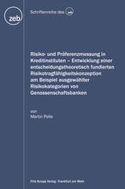 Cover von Risiko- und Präferenzmessung in Kreditinstituten