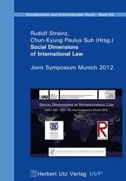 Cover von Social Dimensions of International Law