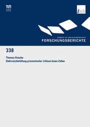 Cover von Elektrolytbefüllung prismatischer Lithium-Ionen-Zellen