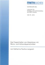 Cover von Das Tragverhalten von Glasstützen mit Mono- und Verbundquerschnitten
